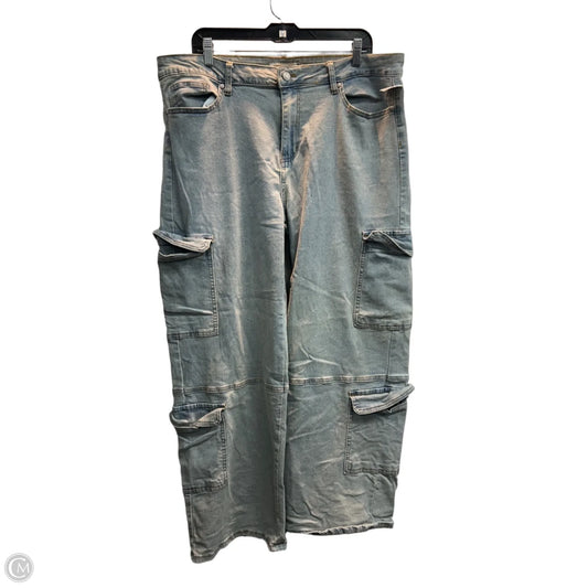 Jeans Wide Leg By Song In Blue, Size: 16