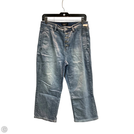 Jeans Wide Leg By Judy Blue In Blue, Size: 10