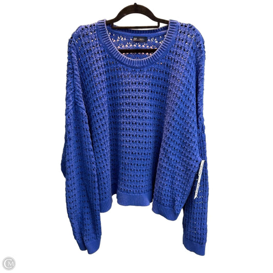 Sweater By Gap In Blue, Size: Xxl