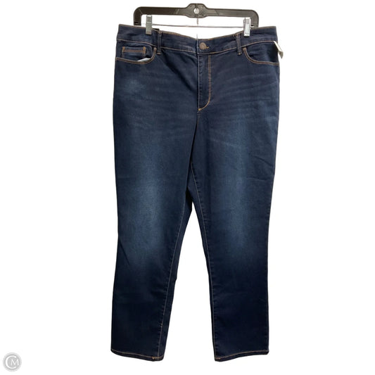 Jeans Skinny By Bandolino In Blue, Size: 18