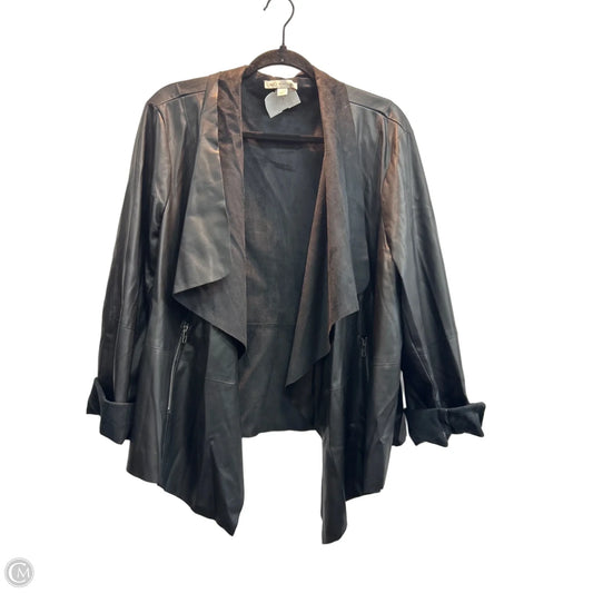 Jacket Moto By Cato In Black, Size: 3x