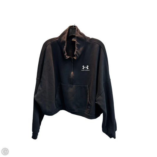 Athletic Sweatshirt Collar By Under Armour In Black, Size: Xl