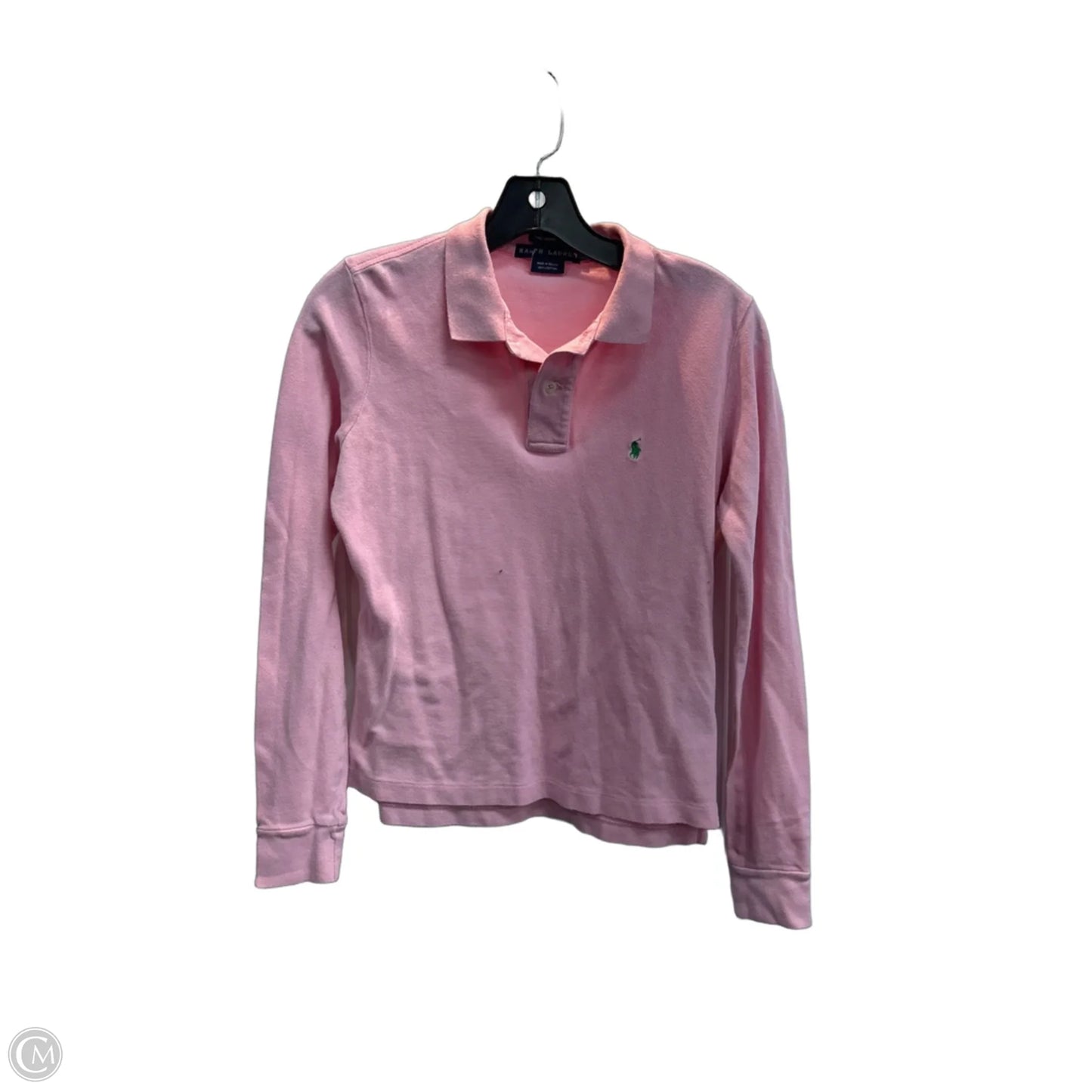 Top Long Sleeve Basic By Ralph Lauren In Pink, Size: M