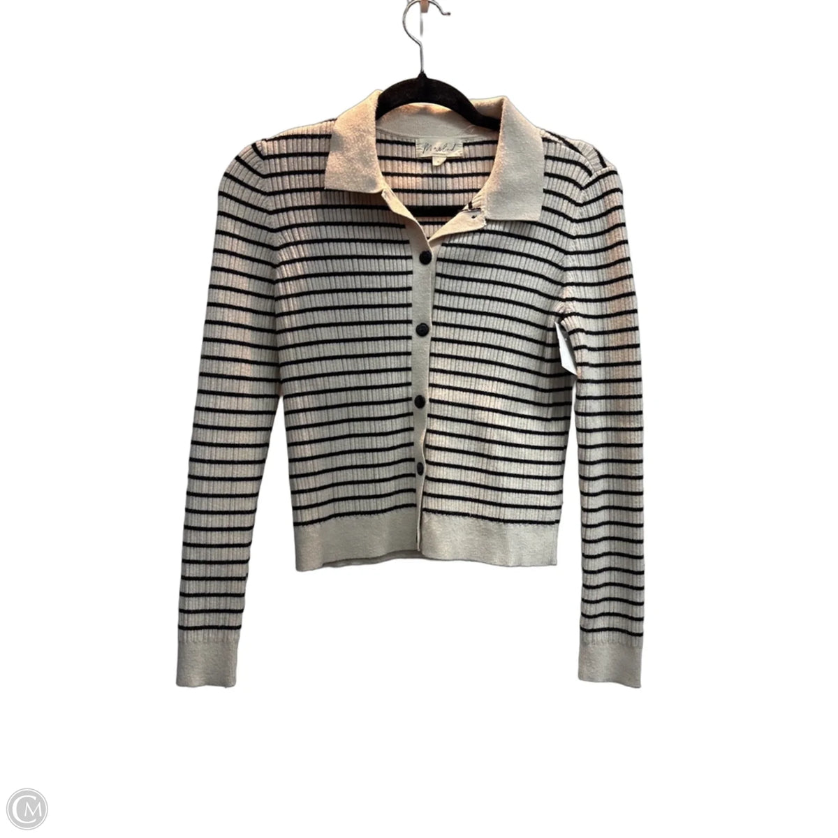 Top Long Sleeve By Marled In Striped Pattern, Size: S