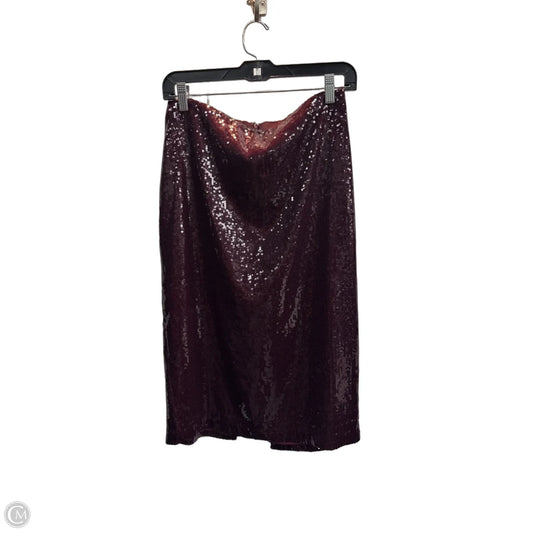 Skirt Midi By White House Black Market In Maroon, Size: 6