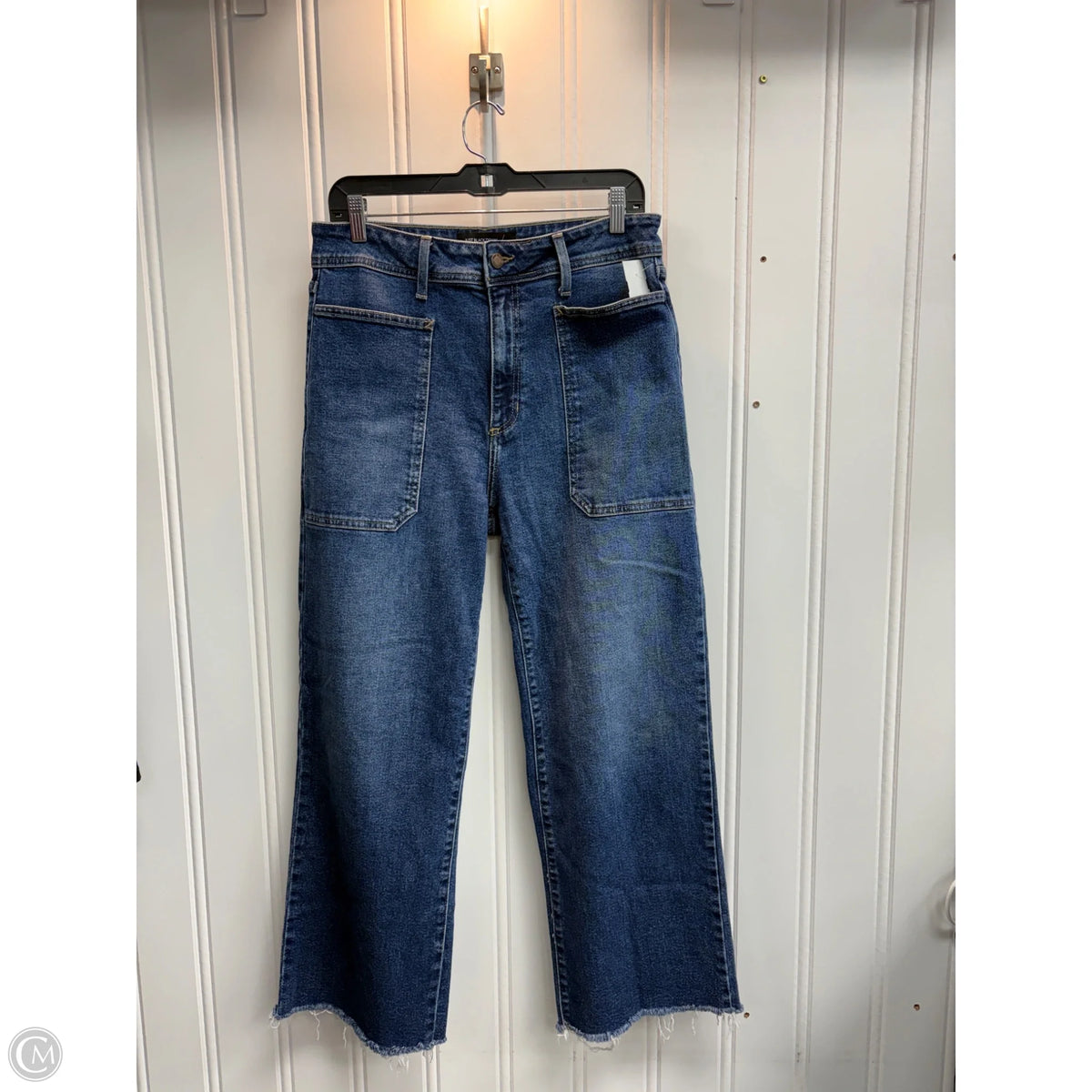 Jeans Wide Leg By Just Black In Blue, Size: 12