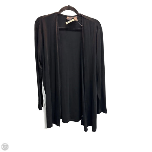 Cardigan By Chicos In Black & White, Size: Xl