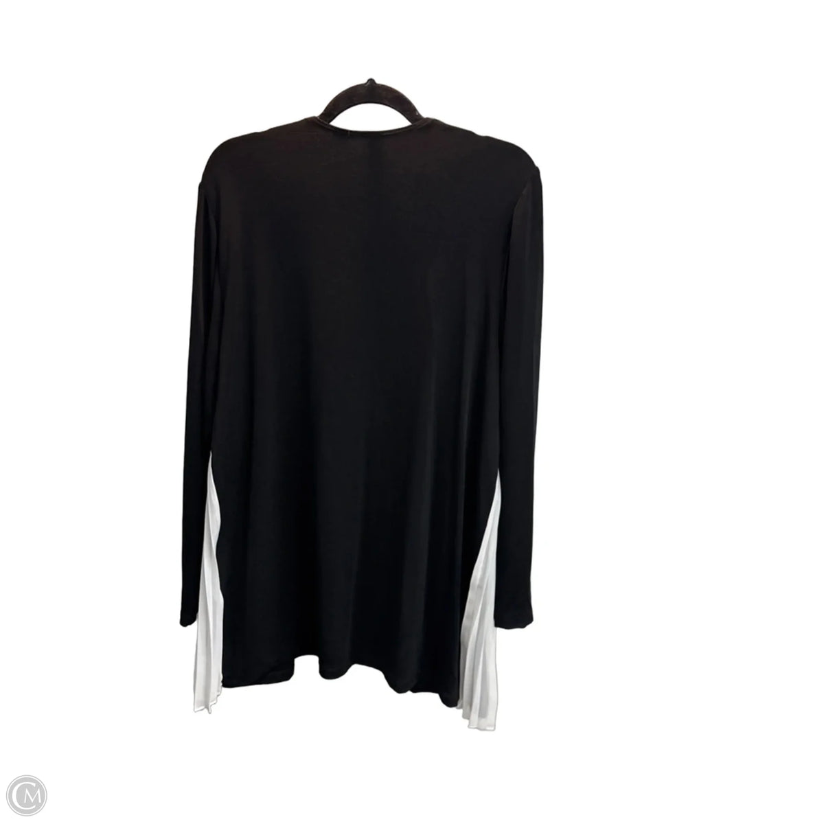Cardigan By Chicos In Black & White, Size: Xl