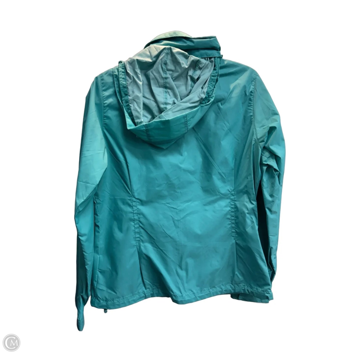 Jacket Windbreaker By Columbia In Blue, Size: M