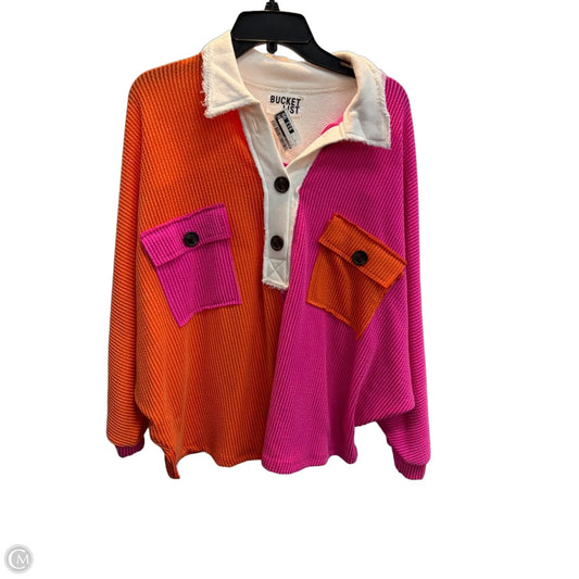 Top Long Sleeve By Bucketlist In Multi-colored, Size: S