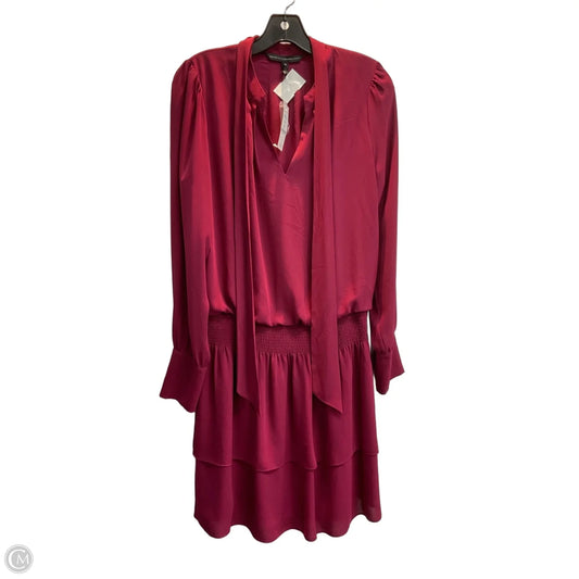 Dress Party Midi By White House Black Market In Maroon, Size: M