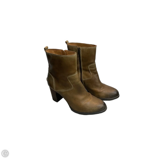 Boots Ankle Heels By Sperry In Tan, Size: 10