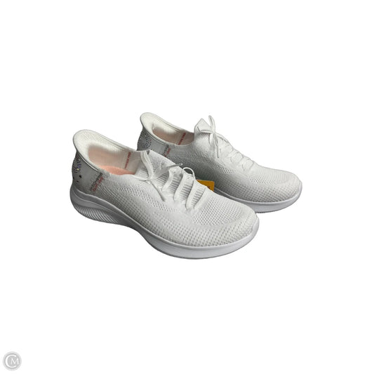 Shoes Athletic By Skechers In White, Size: 6.5