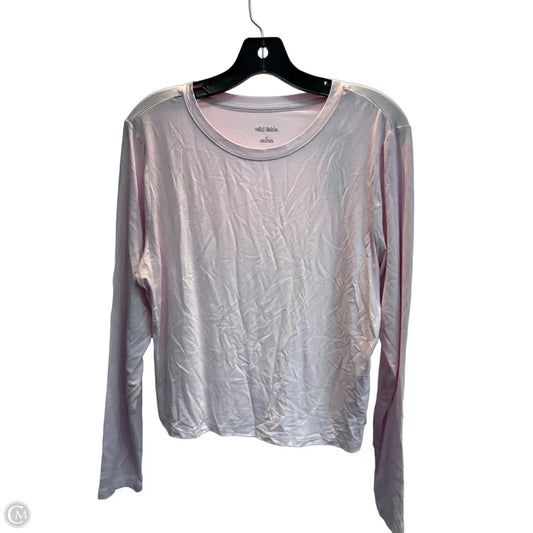 Top Long Sleeve Basic By Wild Fable In Pink, Size: Xl