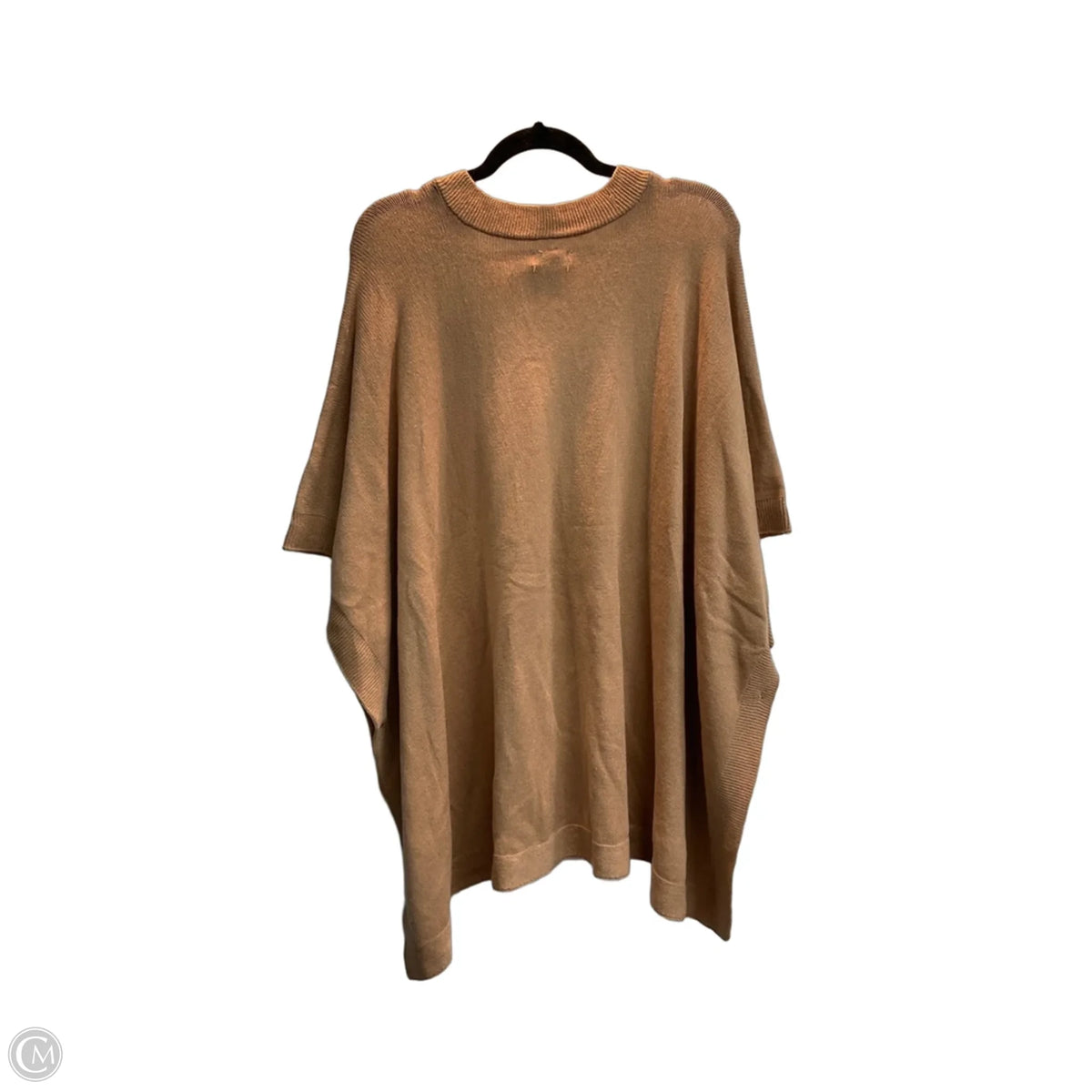 Poncho By Clothes Mentor In Tan, Size: Osfm