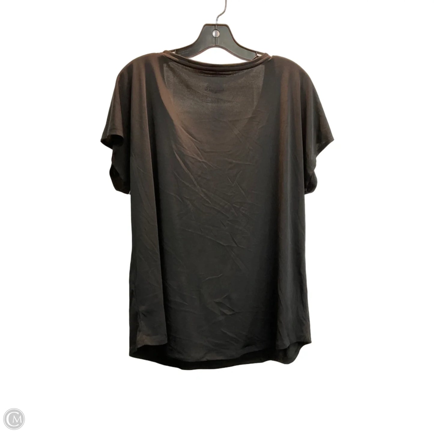 Top Short Sleeve Basic By Chicos In Black, Size: Xl