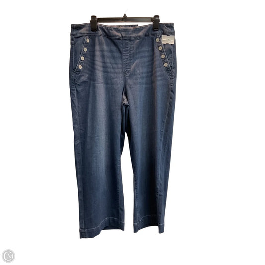 Jeans Wide Leg By Chicos In Blue, Size: 16