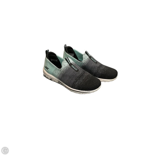 Shoes Athletic By Skechers In Black & Blue, Size: 8.5