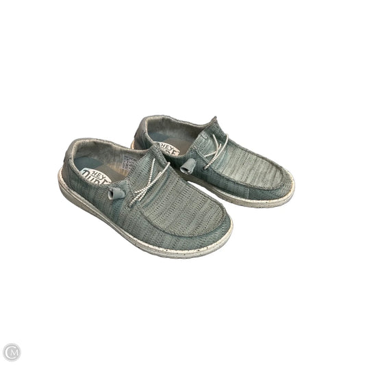 Shoes Flats By Hey Dude In Blue, Size: 7