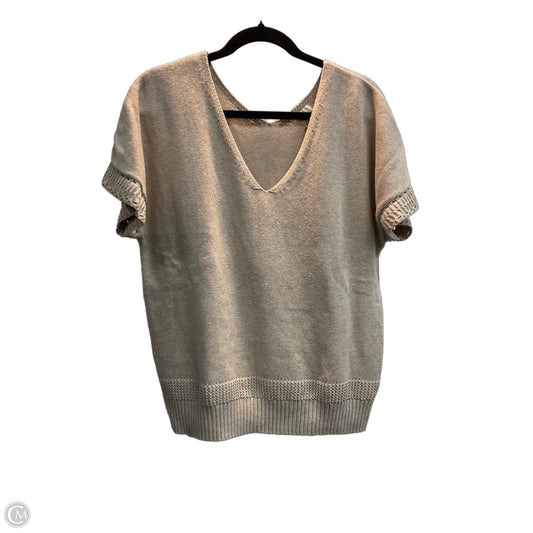 Sweater Short Sleeve By Joie In Taupe, Size: M