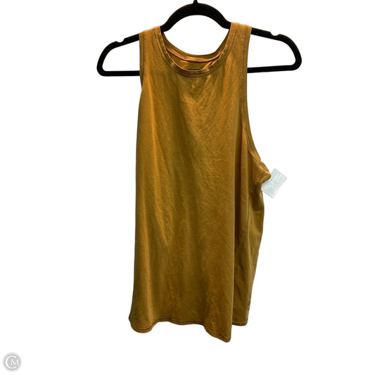 Athletic Tank Top By Lululemon In Gold, Size: M