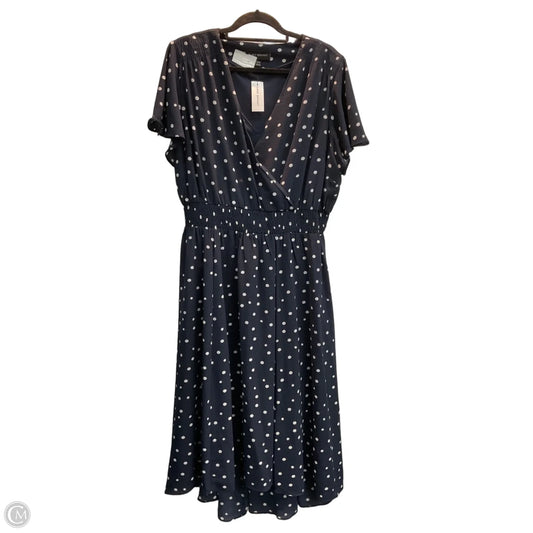 Dress Casual Maxi By Lane Bryant In Polkadot Pattern, Size: 1x