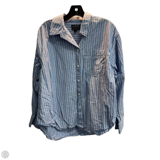Top Long Sleeve By J. Crew In Striped Pattern, Size: M