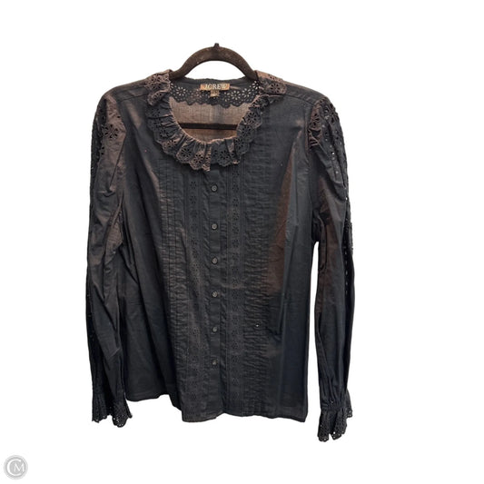 Top Long Sleeve By J. Crew In Black, Size: L