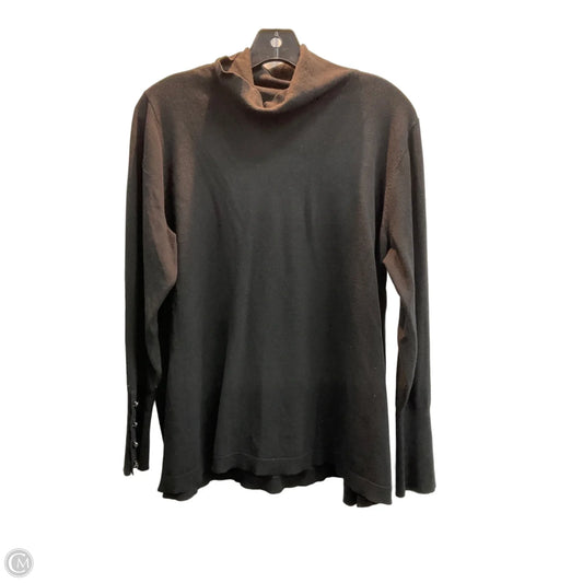 Top Long Sleeve By Chicos In Black, Size: Xl