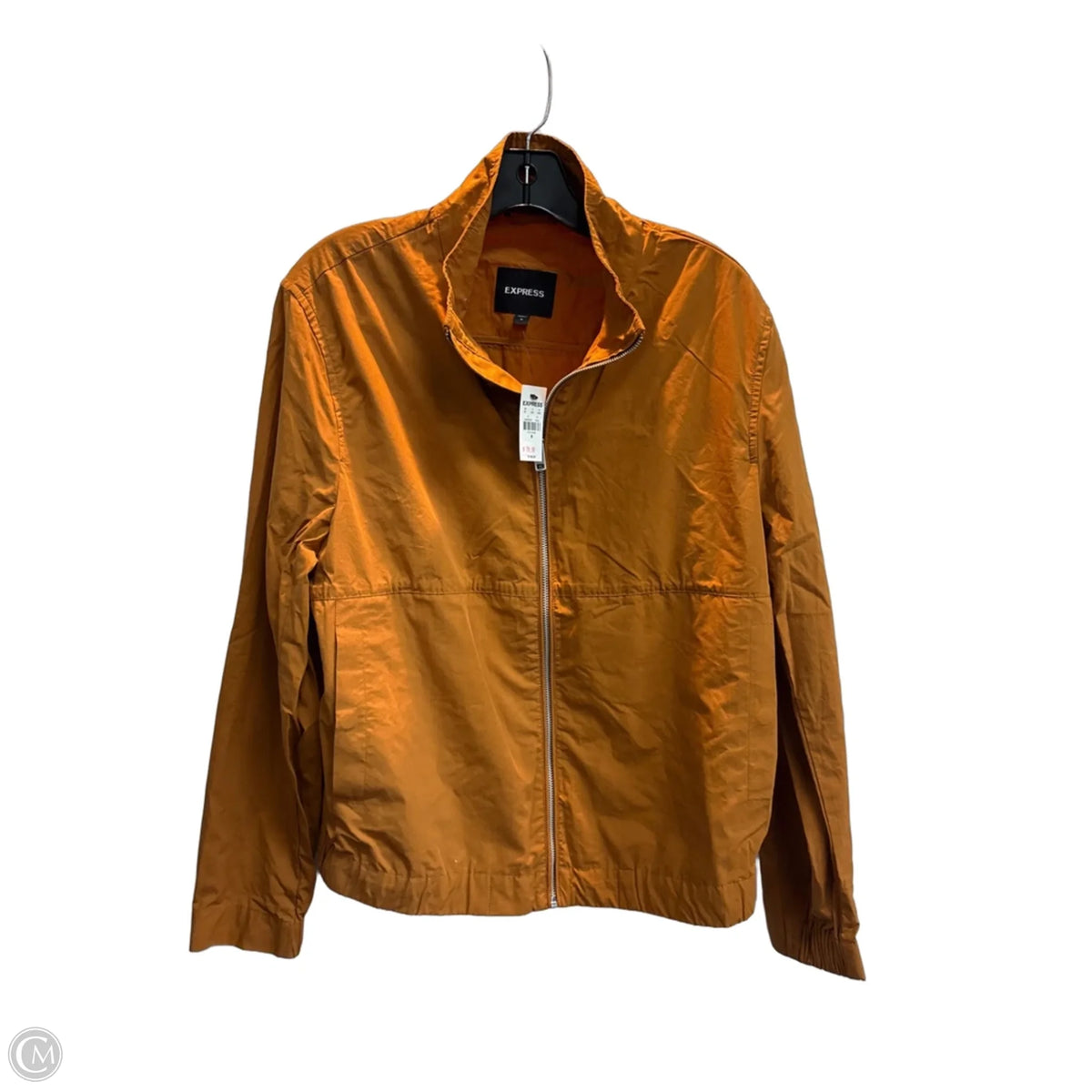 Jacket Windbreaker By Express In Orange, Size: M