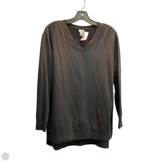 Tunic 3/4 Sleeve By Chicos In Black, Size: M
