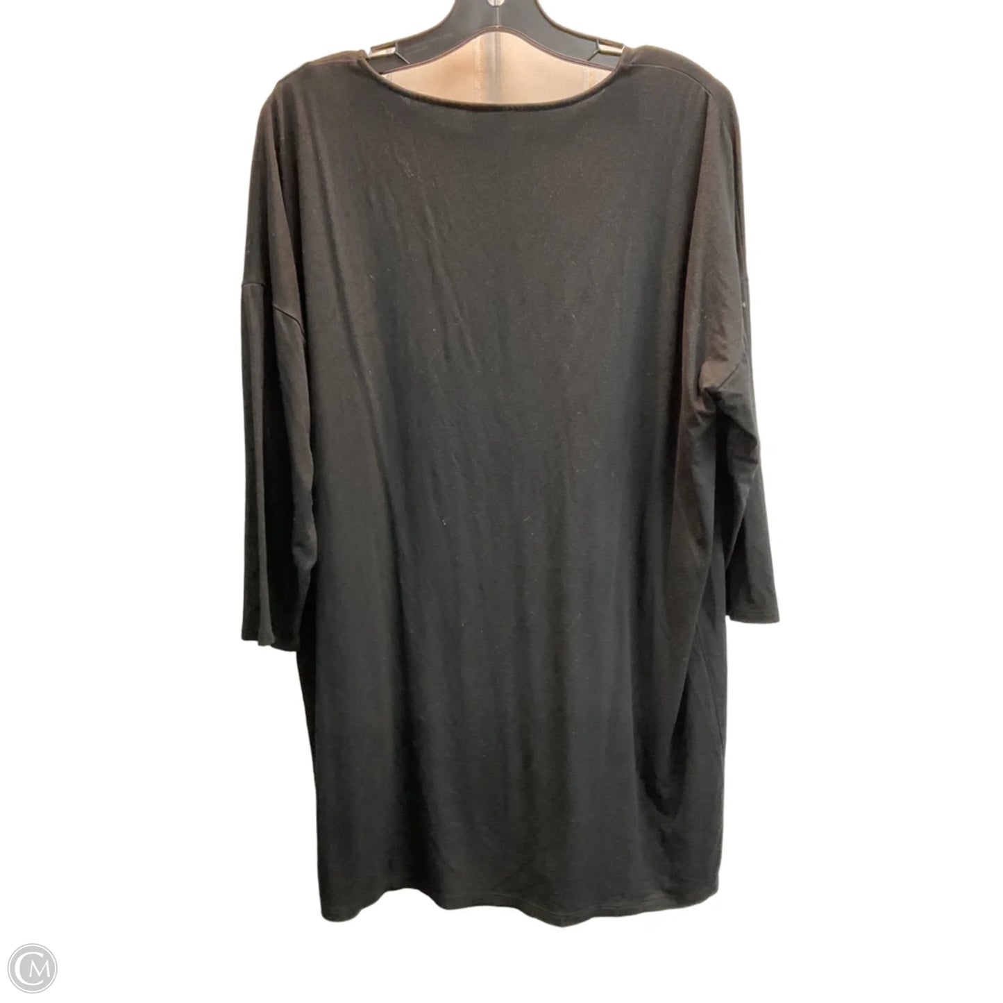 Tunic 3/4 Sleeve By Chicos In Black, Size: L
