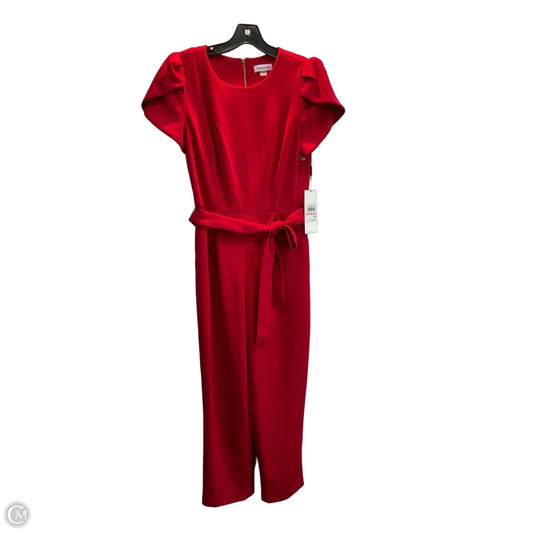 Jumpsuit By Calvin Klein In Red, Size: M