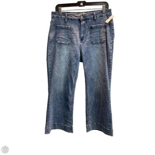 Jeans Wide Leg By Luvamia In Blue, Size: 12