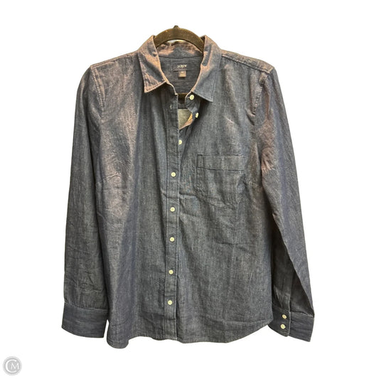 Top Long Sleeve By J. Crew In Navy, Size: M
