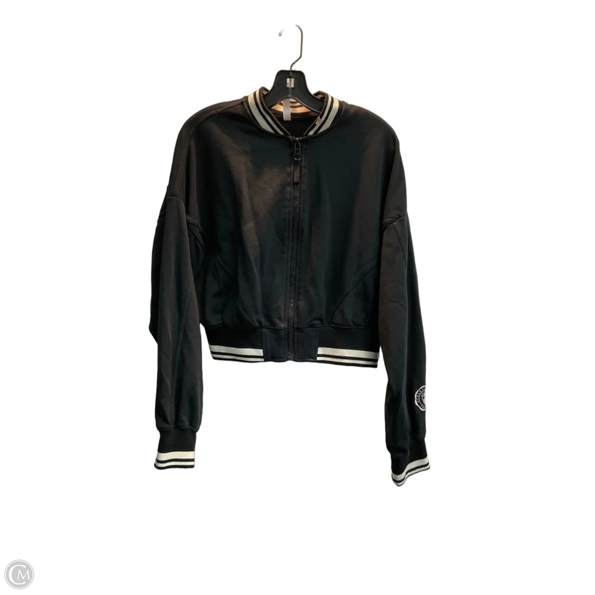 Athletic Jacket By Fabletics In Black, Size: M