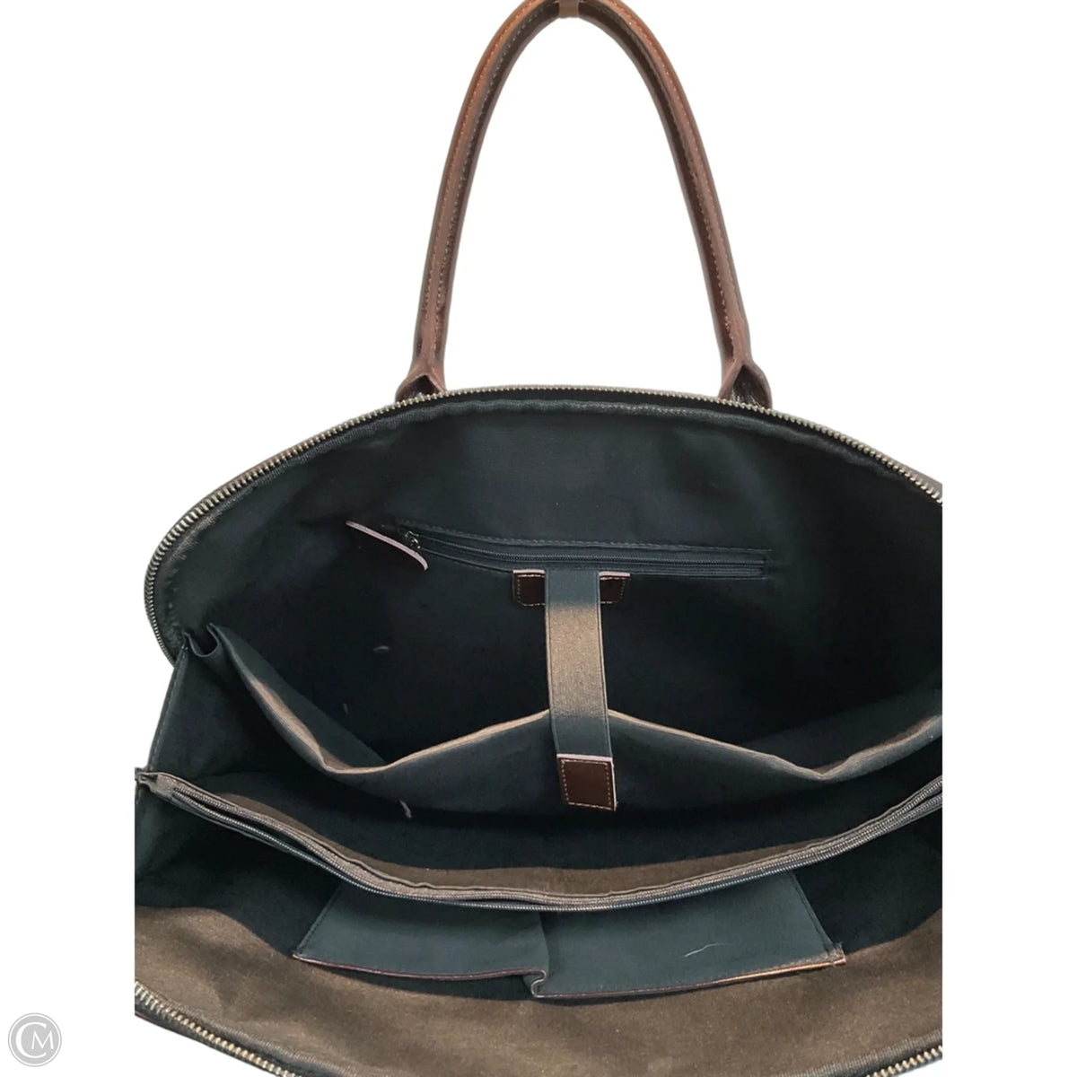 Laptop Bag Leather By Clothes Mentor, Size: Medium