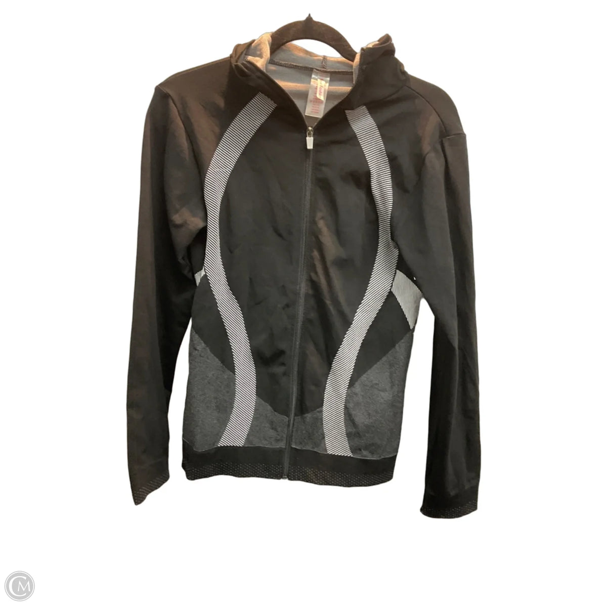 Athletic Jacket By Clothes Mentor In Black, Size: L
