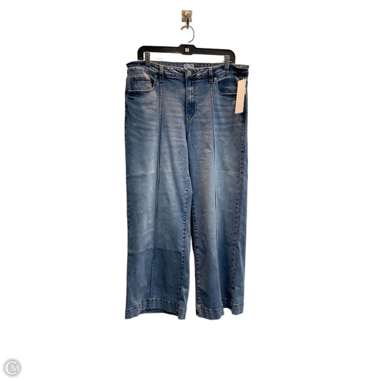 Jeans Wide Leg By Time And Tru In Blue, Size: 14p