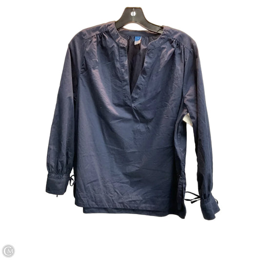 Top Long Sleeve By Old Navy In Navy, Size: S