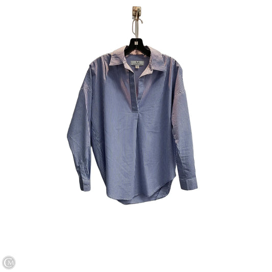 Top Long Sleeve By Magaschoni In Striped Pattern, Size: Xs