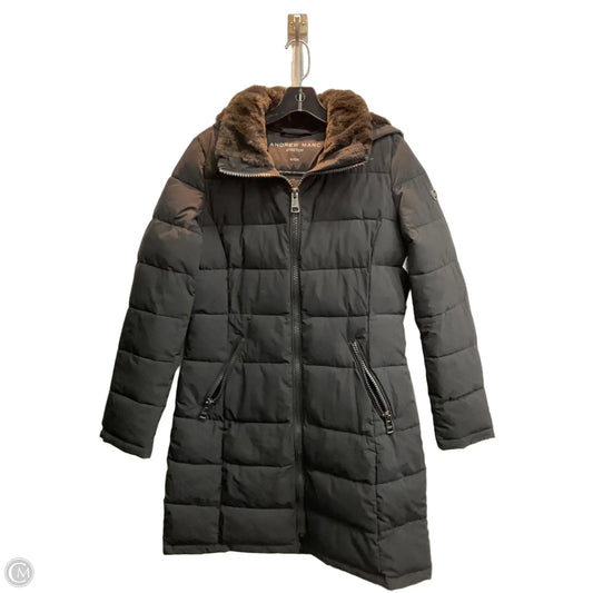 Coat Puffer & Quilted By Andrew Marc In Black, Size: S