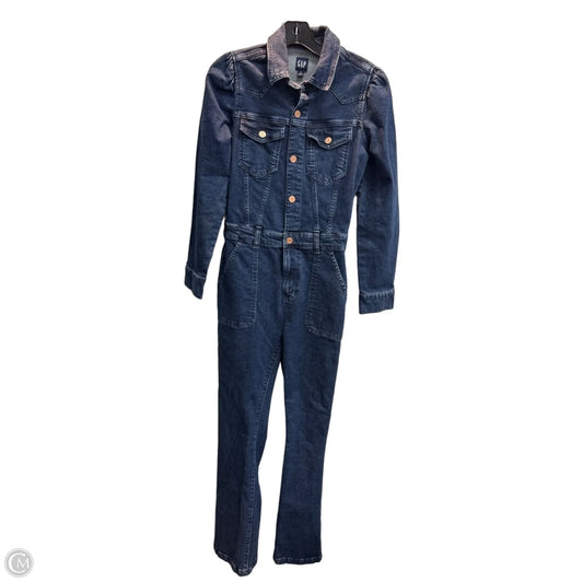 Jumpsuit By Gap In Blue Denim, Size: Xs