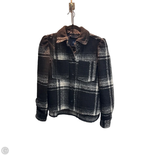 Coat Wool By Gap In Black, Size: Xs