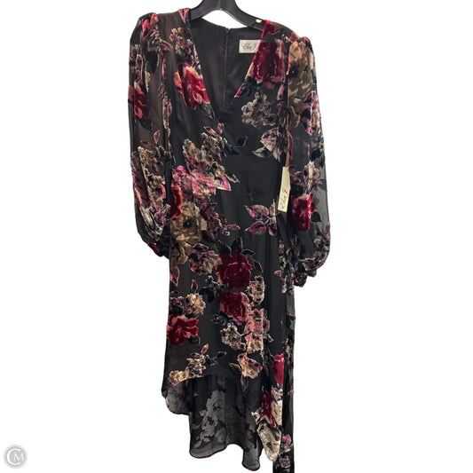 Dress Party Midi By Eliza J In Floral Print, Size: Xs