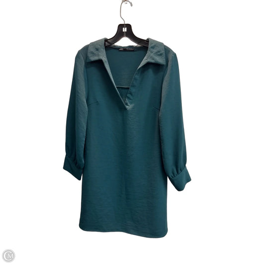 Dress Party Midi By Zara In Green, Size: S