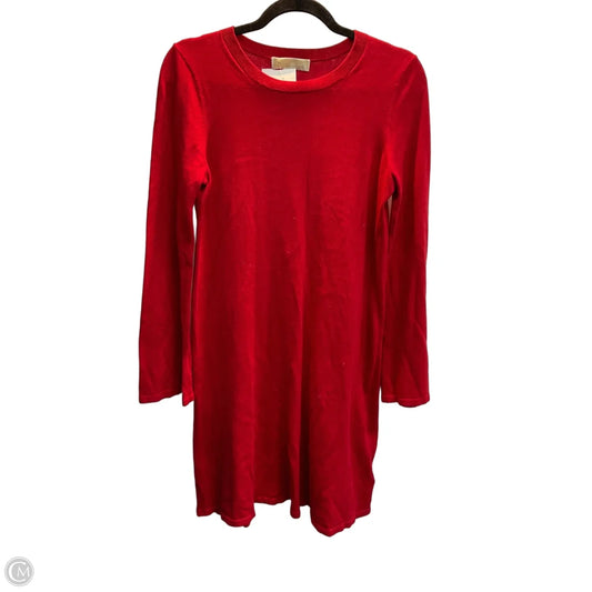 Dress Sweater By Michael By Michael Kors In Red, Size: Xs
