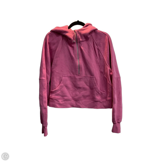 Athletic Jacket By Lululemon In Pink, Size: M