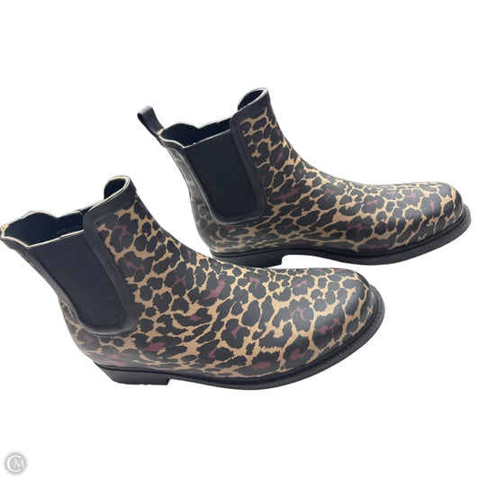 Boots Rain By J. Crew In Animal Print, Size: 8