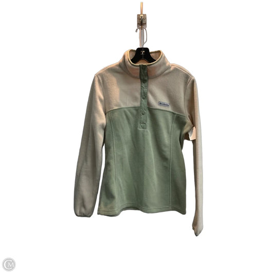 Athletic Fleece By Columbia In Cream & Green, Size: S